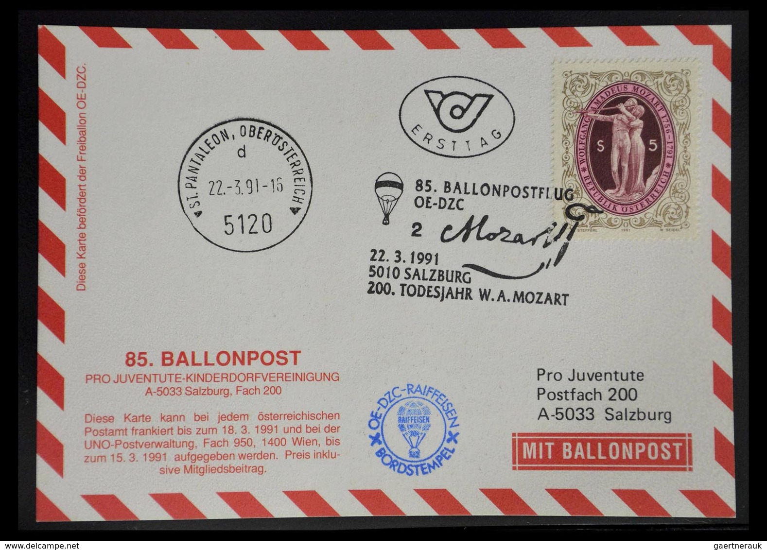 Ballonpost: 1927-2001: Nice collection of over 650 balloonpost covers of a.o. Netherlands, USA, Grea