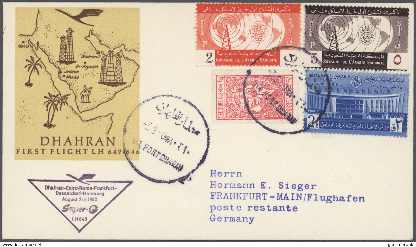 Flugpost Deutschland: 1955/1963, Lufthansa-Erstflüge, Sammlung Von Ca. 310 Augenscheinlich Nur Versc - Luft- Und Zeppelinpost