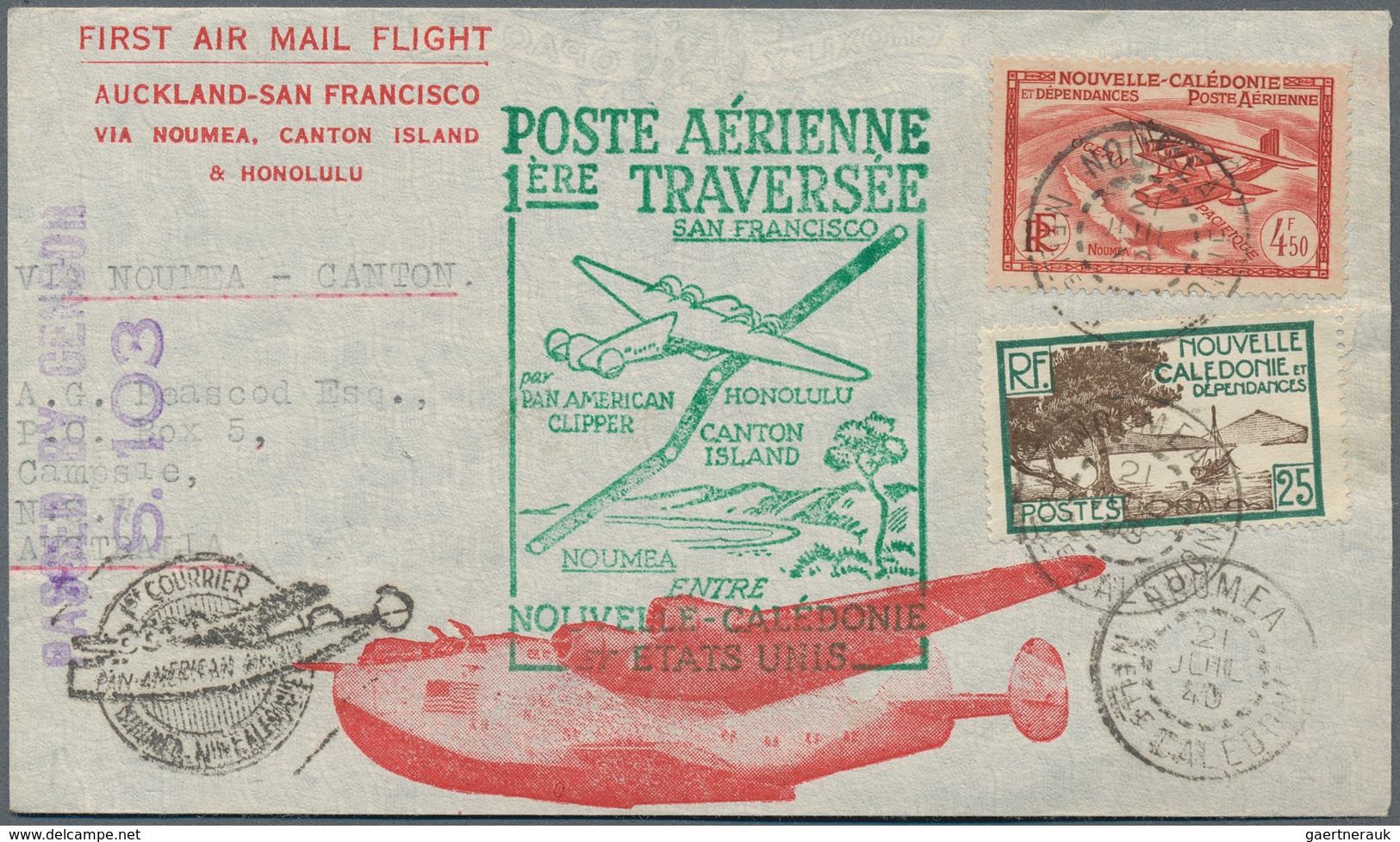 Flugpost Übersee: 1935 - 1940, Airmail Transpacific Clipper, 98 Covers From America, Philippines, Ho - Other & Unclassified