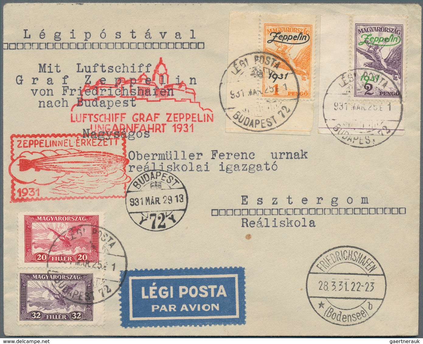 Flugpost Alle Welt: 1918/1954, Mainly Before 1945, Collection Of More Than 340 Airmail Cover/cards, - Sonstige & Ohne Zuordnung