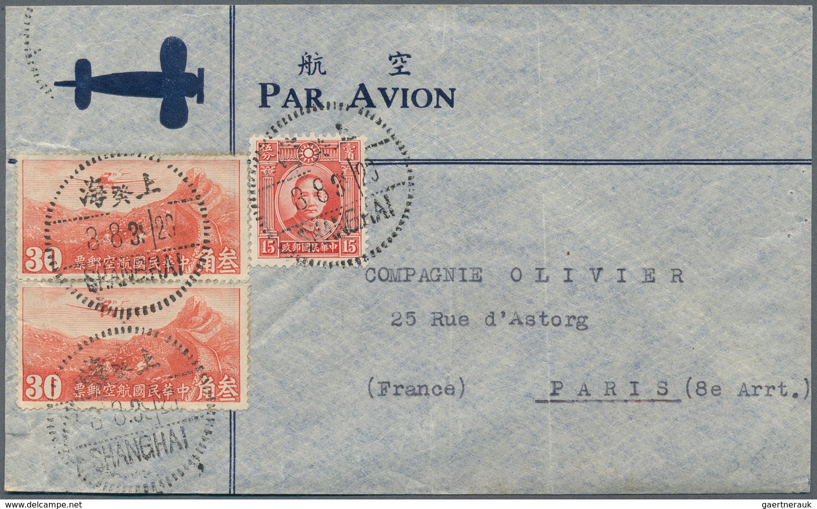 Flugpost Alle Welt: 1918/1954, mainly before 1945, collection of more than 340 airmail cover/cards,