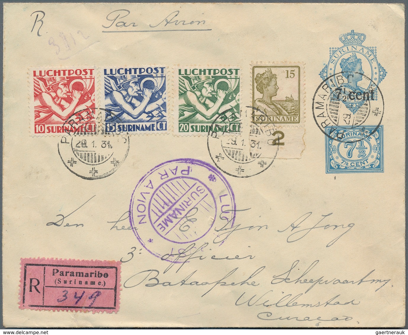 Flugpost Alle Welt: 1918/1954, mainly before 1945, collection of more than 340 airmail cover/cards,