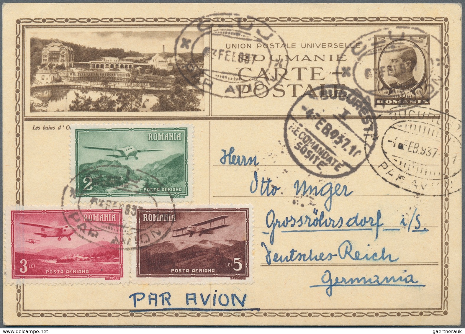 Flugpost Alle Welt: 1918/1954, mainly before 1945, collection of more than 340 airmail cover/cards,