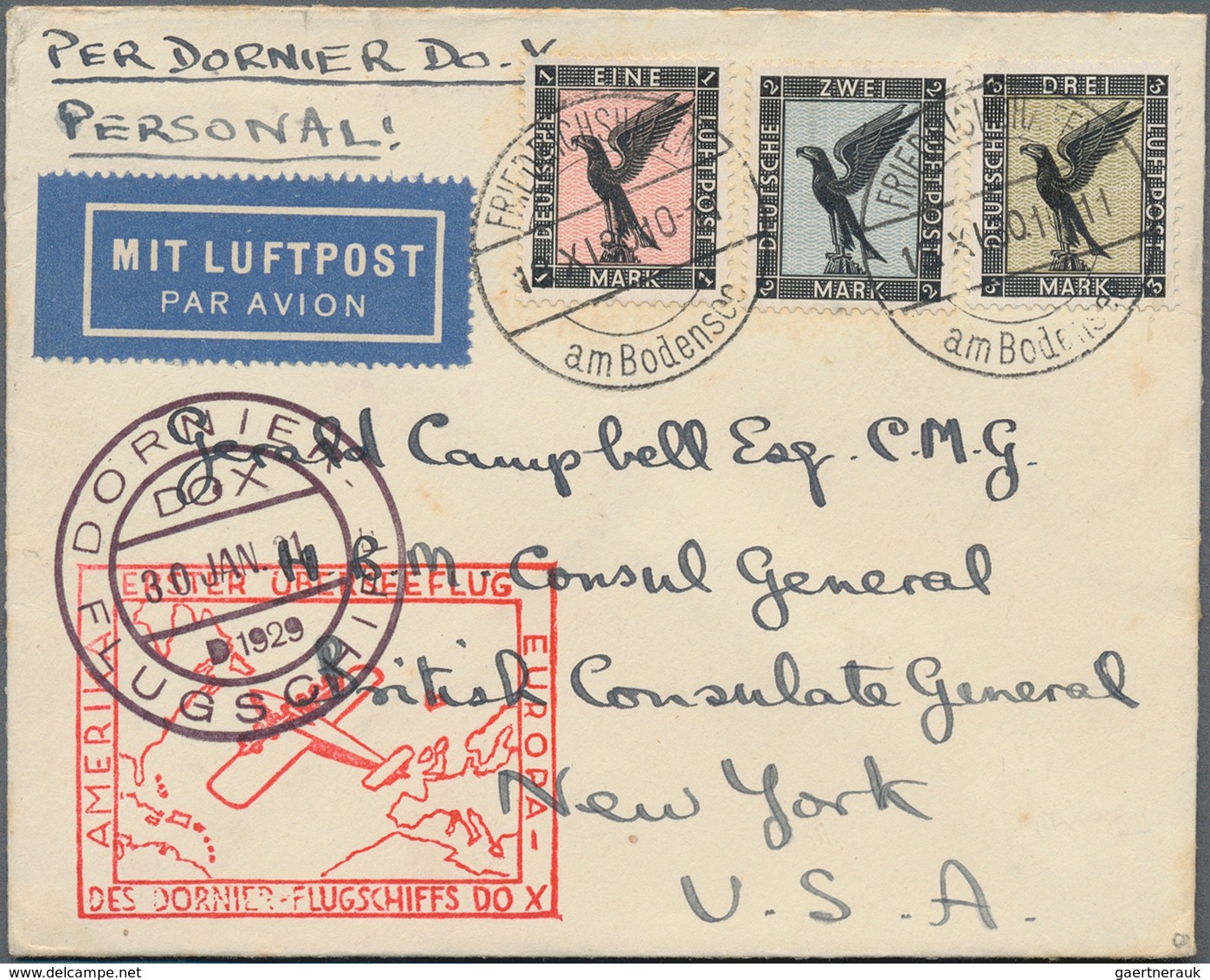 Flugpost Alle Welt: 1918/1954, mainly before 1945, collection of more than 340 airmail cover/cards,