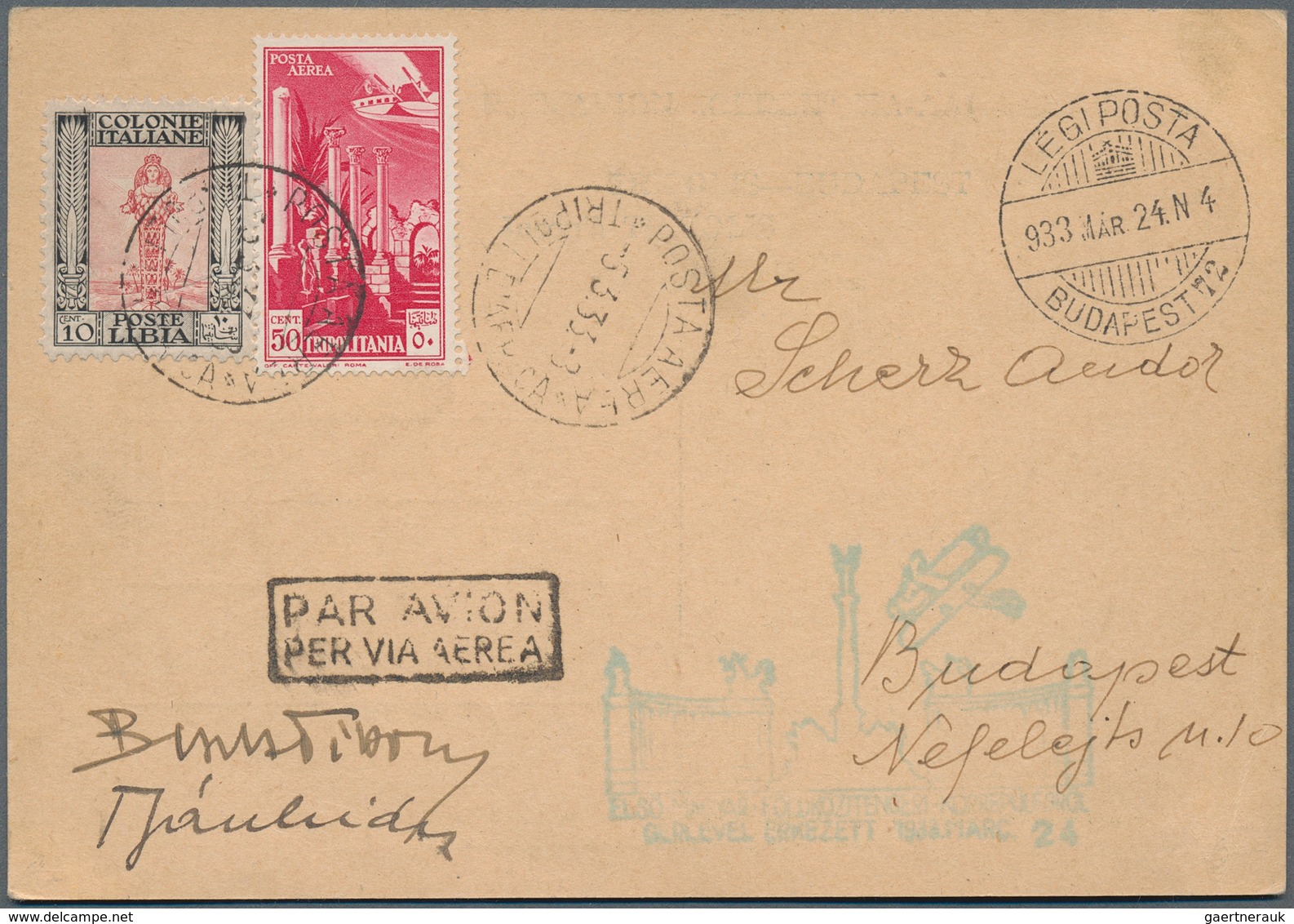 Flugpost Alle Welt: 1918/1954, mainly before 1945, collection of more than 340 airmail cover/cards,