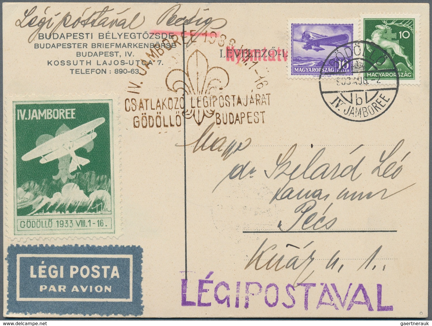 Flugpost Alle Welt: 1918/1954, mainly before 1945, collection of more than 340 airmail cover/cards,