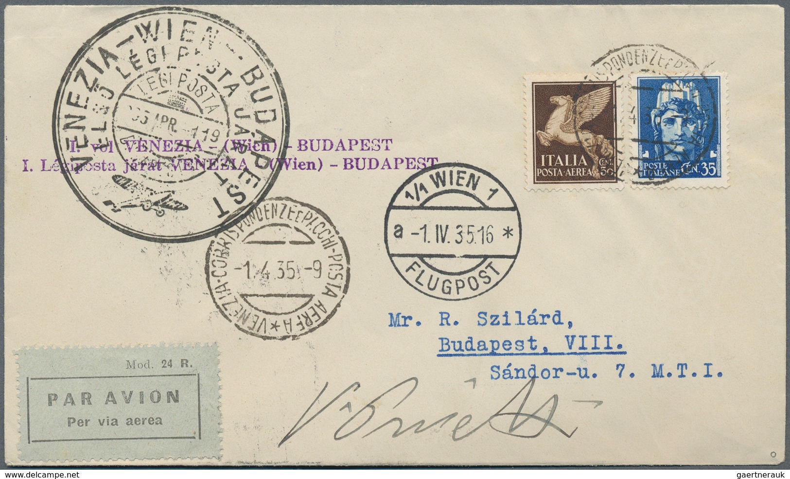 Flugpost Alle Welt: 1918/1954, mainly before 1945, collection of more than 340 airmail cover/cards,