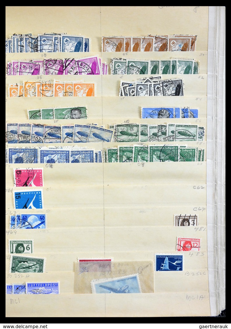 Flugpost Alle Welt: Beautiful, mostly used stock airmail stamps of countries beginning with A-I in f