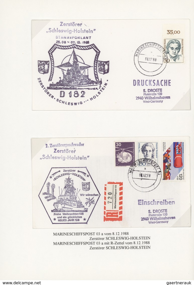 Schiffspost Deutschland: 1900/1994, Sammlung Von über 530 Schiffspostbelegen Mit Eindeutigem Schwerp - Sammlungen