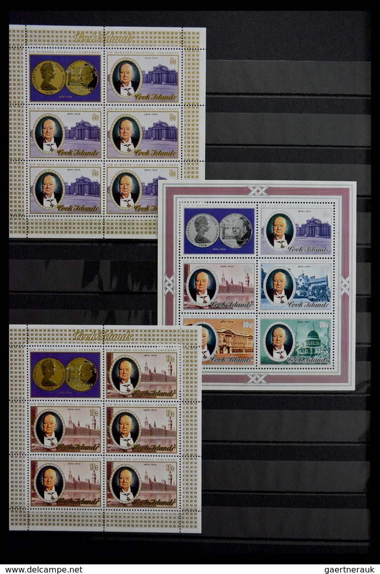 Thematische Philatelie: 1960-2000: MNH collection thematics (mostly souveinr sheets) of various coun