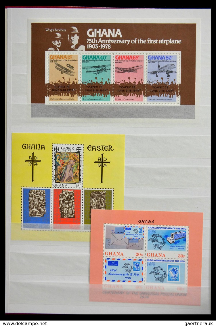 Thematische Philatelie: 1960-2000: MNH collection thematics (mostly souveinr sheets) of various coun