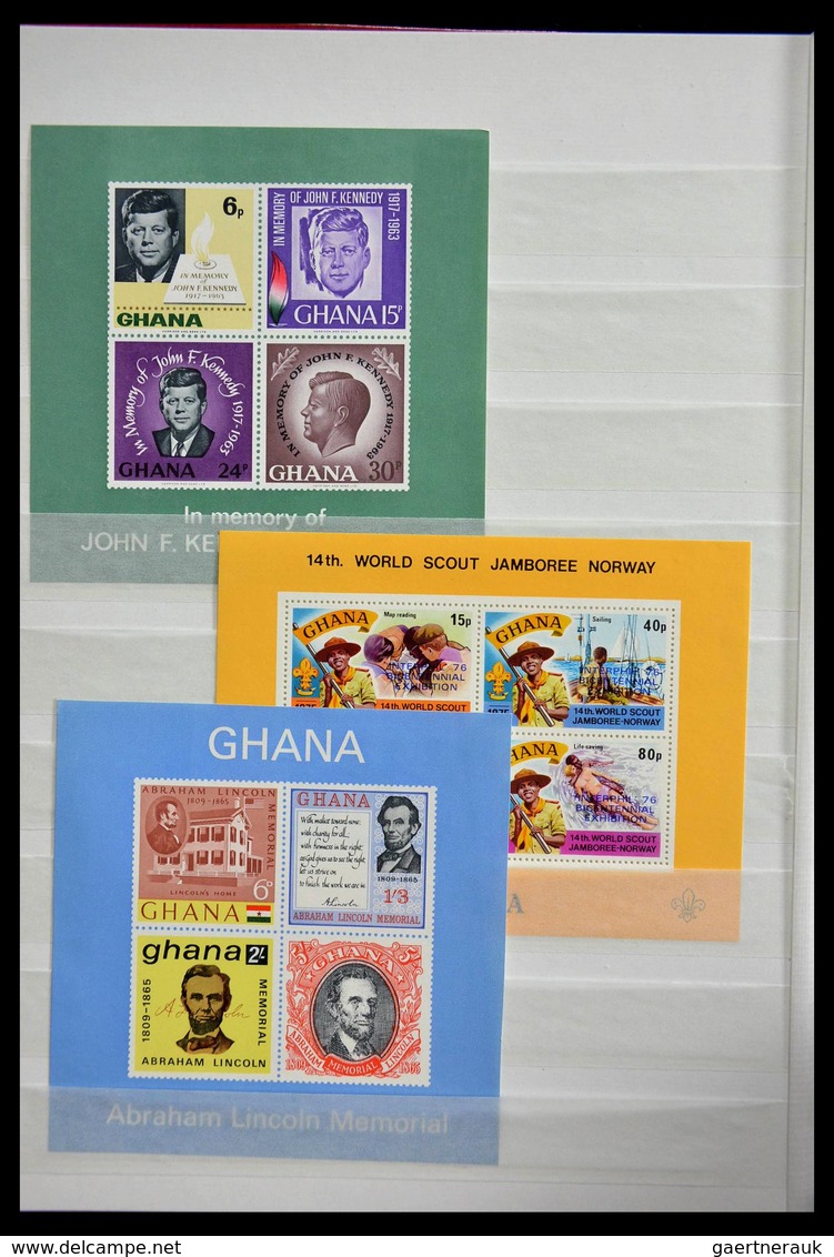 Thematische Philatelie: 1960-2000: MNH collection thematics (mostly souveinr sheets) of various coun