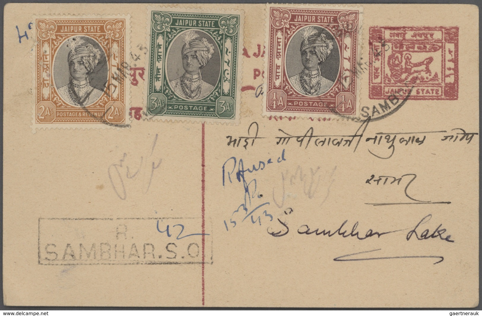 Thematische Philatelie: HEADGEAR/HATS Etc., Specialized Collection With Mint And Used Stamps And Sou - Unclassified