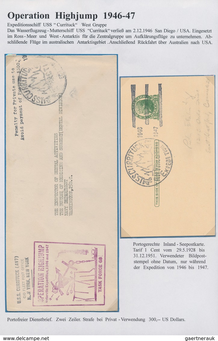 Thematik: Antarktis / Antarctic: 1939/2000 (ca.), "Amerikanische Expedtitonen Und Postämter In Der A - Sonstige & Ohne Zuordnung