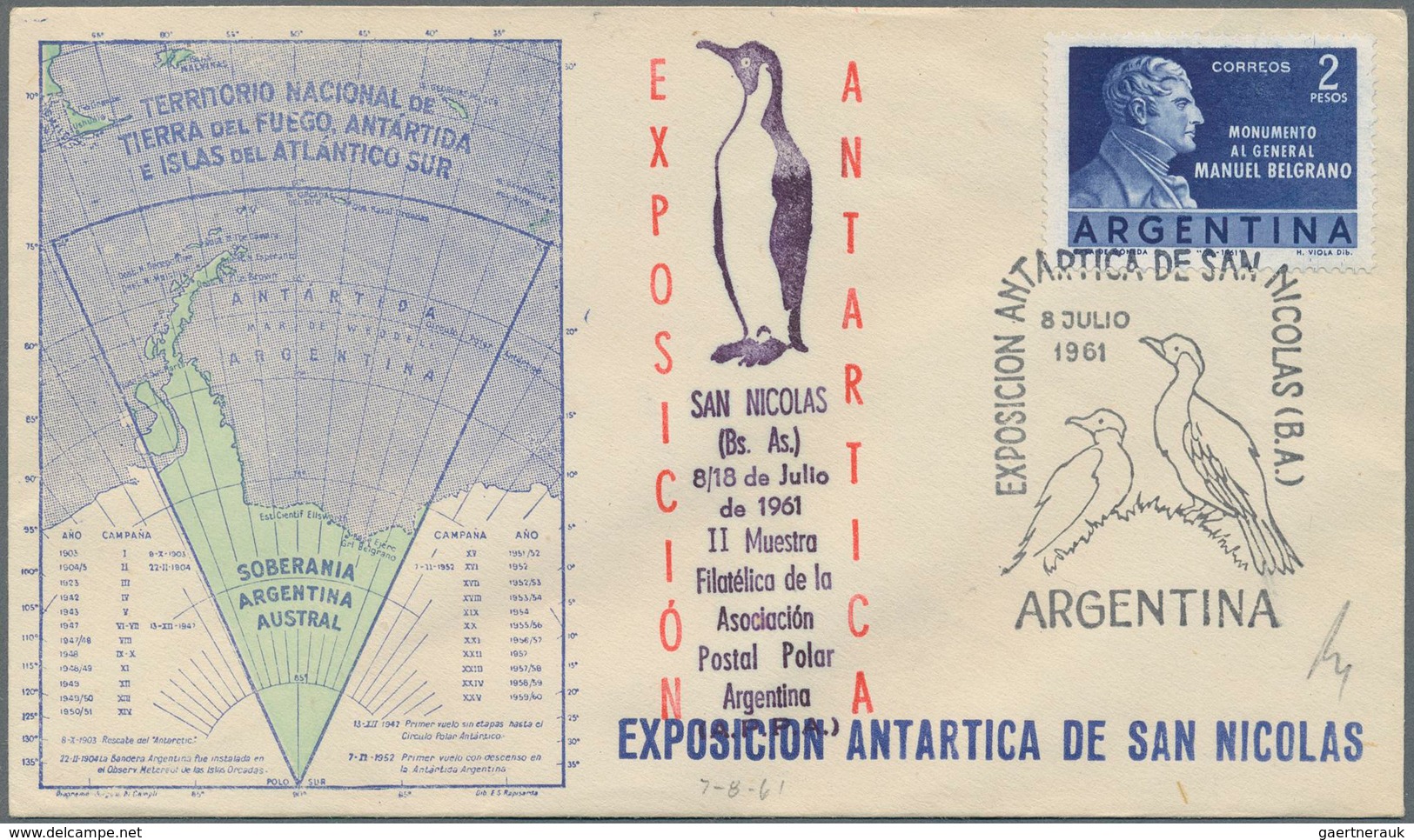 Thematik: Antarktis / Antarctic: 1948/1987, Collection Of Apprx. 200 Covers Bearing Argentinian Fank - Sonstige & Ohne Zuordnung