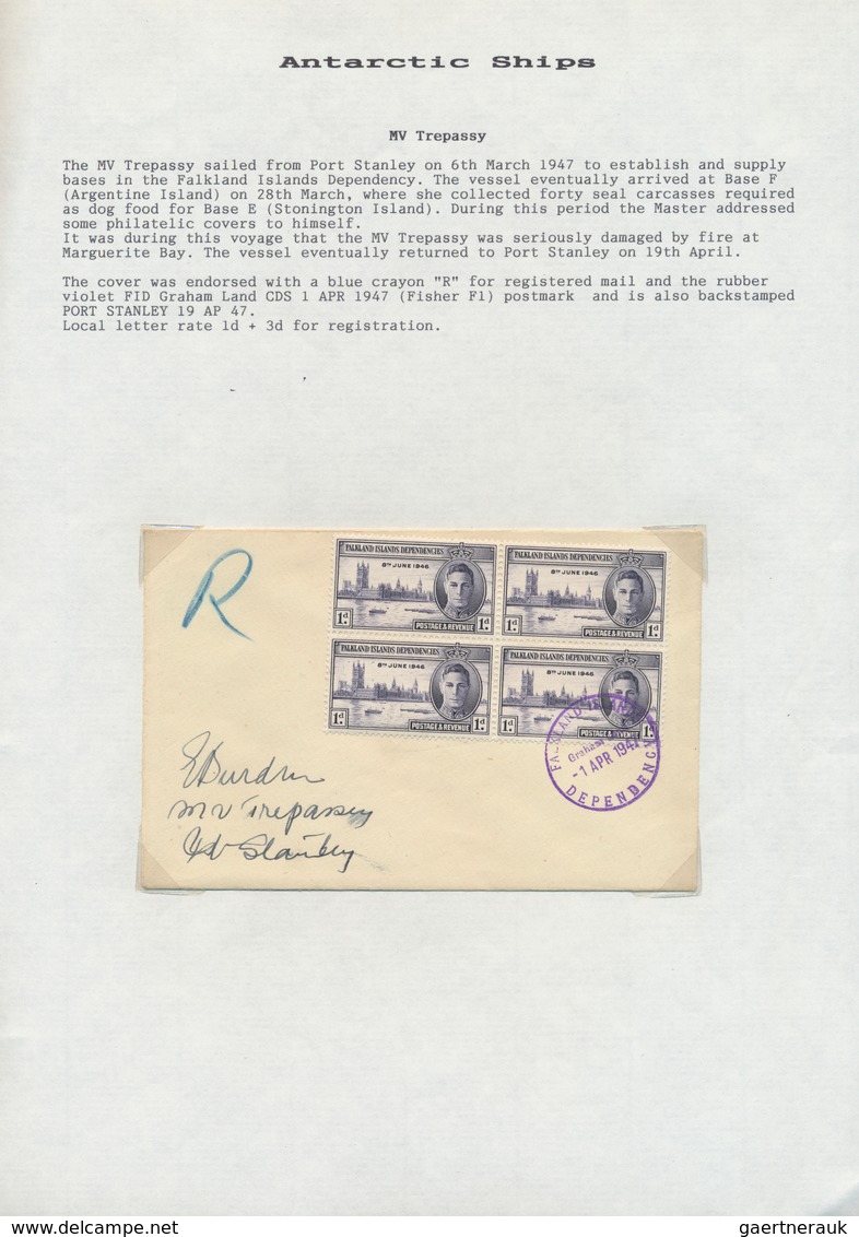 Thematik: Arktis & Antarktis / Arctic & Antarctic: 1947/84, Special Purpose Ships On Covers Or Ppc ( - Sonstige & Ohne Zuordnung