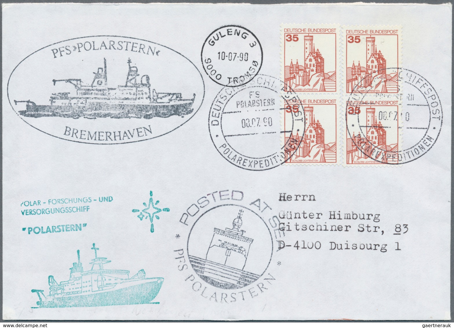 Thematik: Arktis & Antarktis / arctic & antarctic: 1979/1994, ship mail/thematic covers Arctic-/Anta