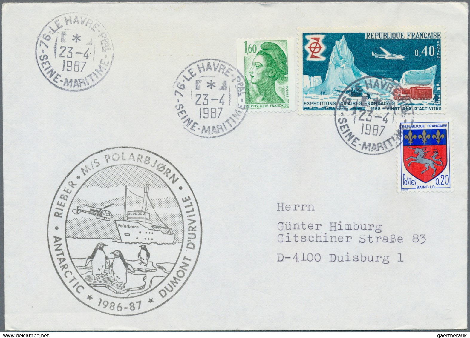 Thematik: Arktis & Antarktis / arctic & antarctic: 1979/1994, ship mail/thematic covers Arctic-/Anta