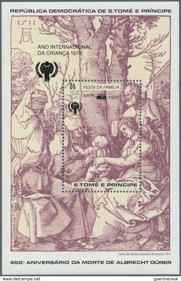 Thematik: Druck-Dürer / Printing-Dürer: 1980, SAO TOME E PRINCIPE: Christmas And Internat. Year Of C - Other & Unclassified