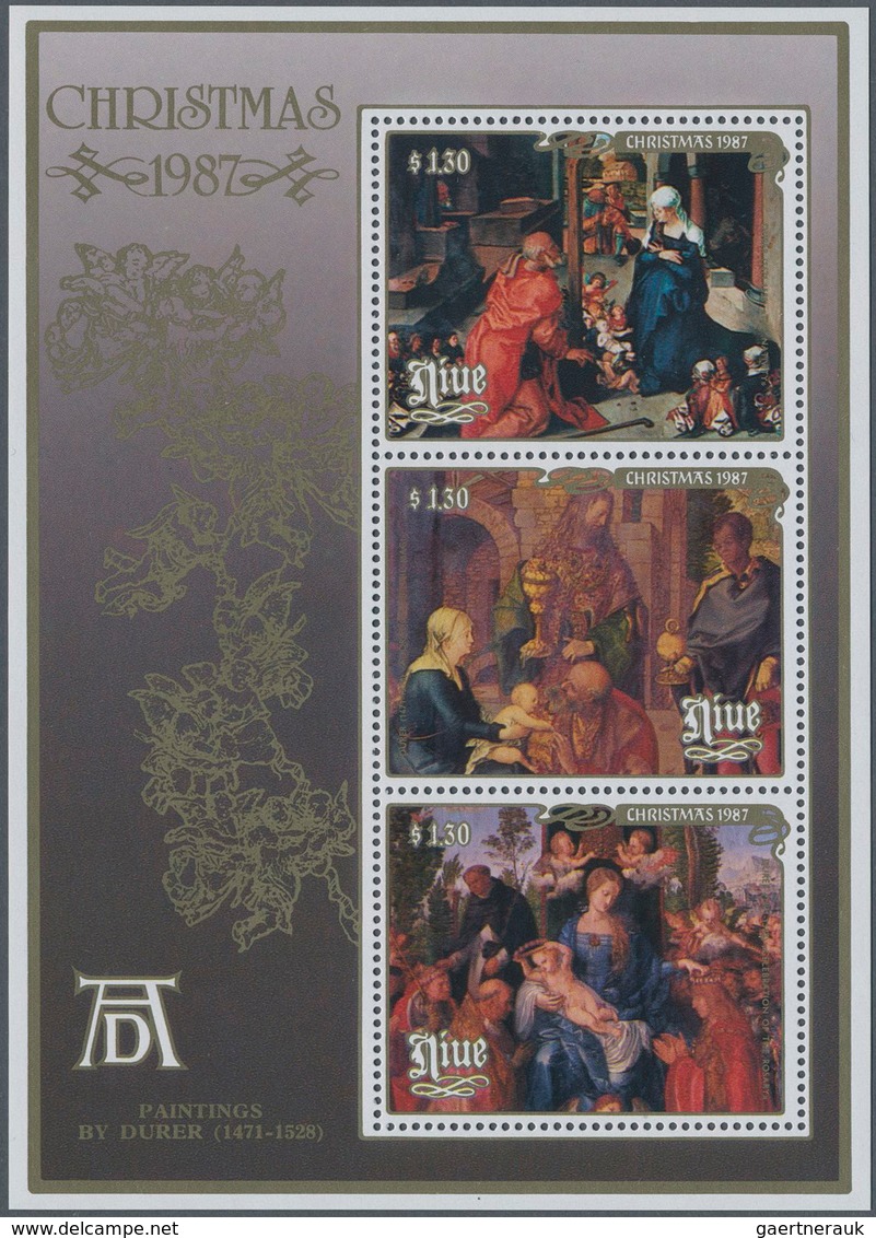 Thematik: Druck-Dürer / Printing-Dürer: 1987, NIUE: Christmas Miniature Sheet With Three Different D - Sonstige & Ohne Zuordnung