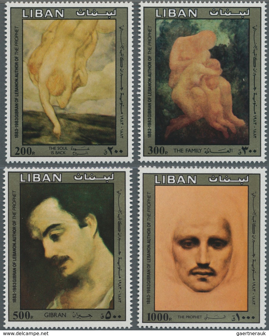 Thematik: Druck-Literatur / Printing-literature: 1983, LEBANON: 100th Birthday Of Gibran Kahlil (leb - Ohne Zuordnung