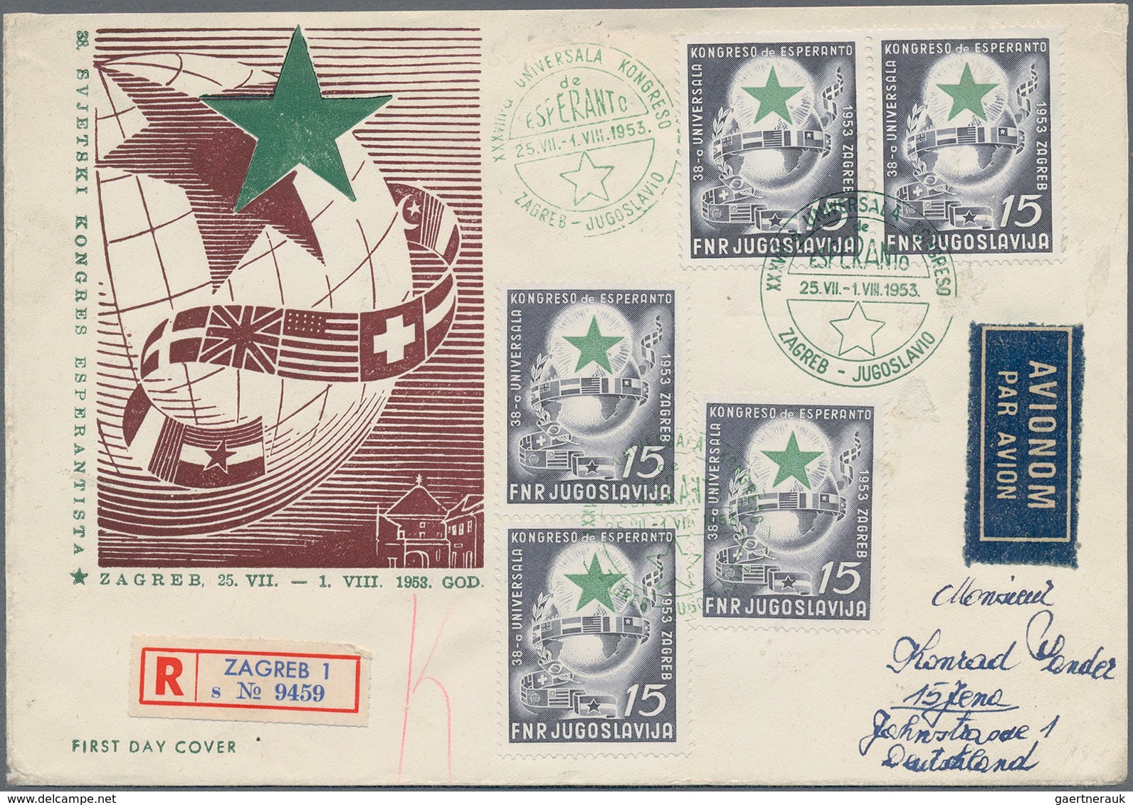 Thematik: Esperanto: 1900/1960 (ca.), Lot Of Apprx. 75 Covers/cards With Nice Range Of Postmarks, Vi - Esperanto