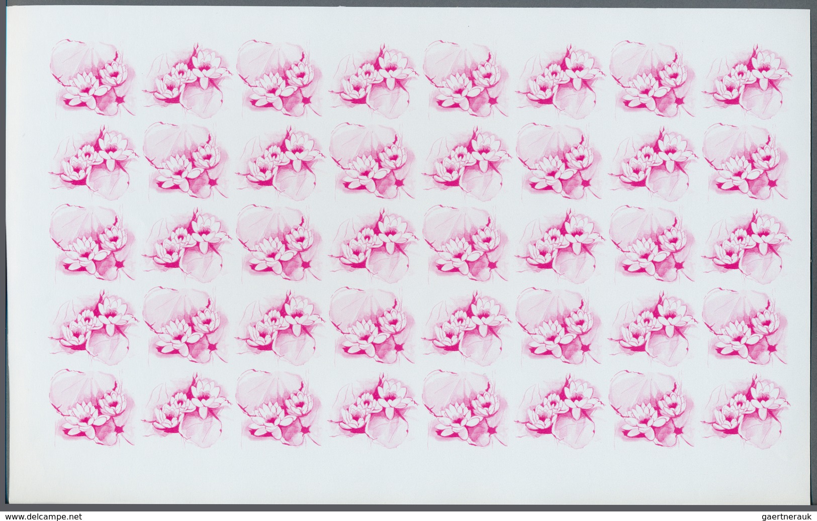 Thematik: Flora, Botanik / flora, botany, bloom: 1981, Niue. Progressive proofs set of sheets for th