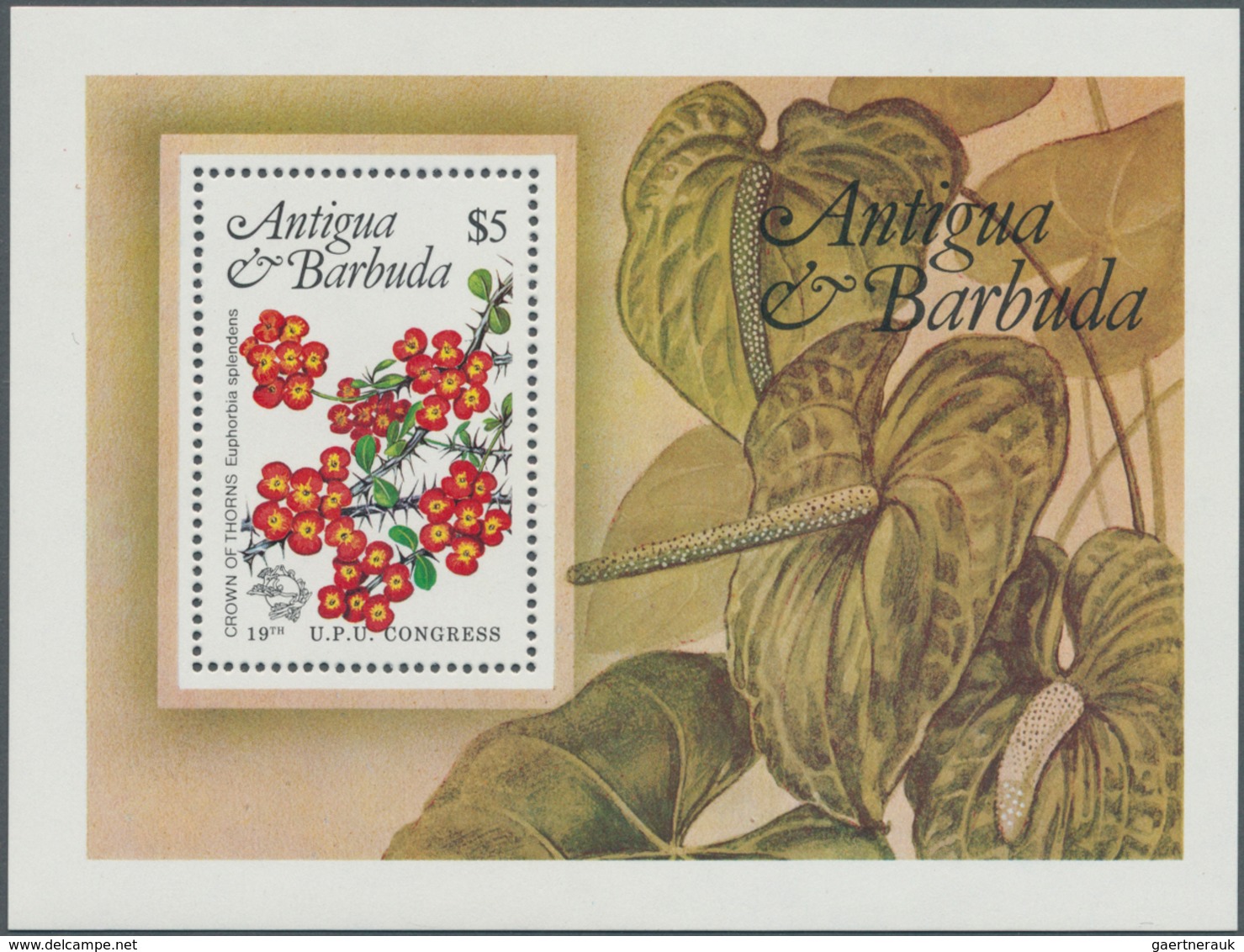 Thematik: Flora, Botanik / Flora, Botany, Bloom: 1984, ANTIGUA & BARBUDA: United Postal Union (UPU) - Sonstige & Ohne Zuordnung