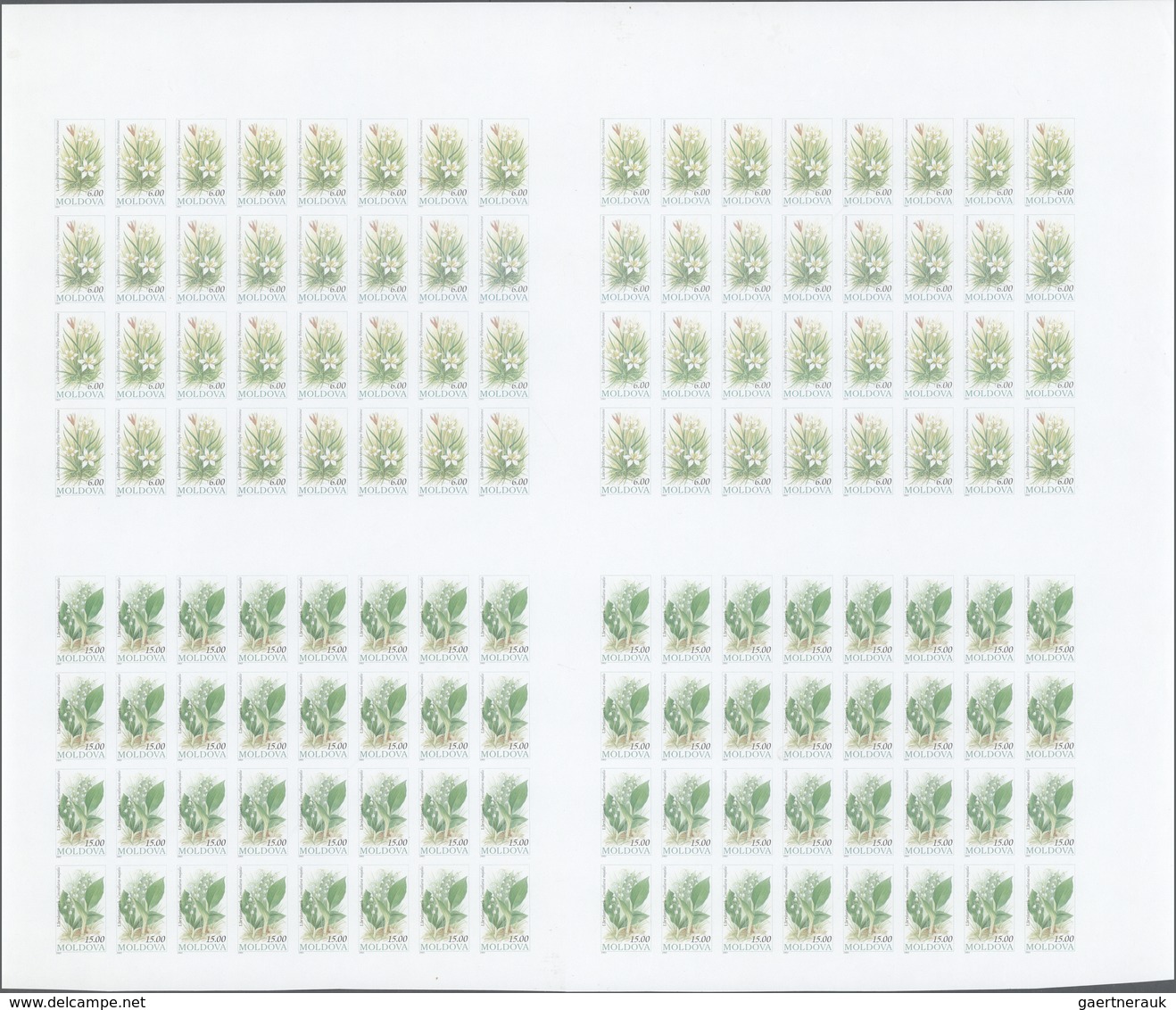 Thematik: Flora, Botanik / Flora, Botany, Bloom: 1993, MOLDAWIEN: Geschützte Blumen Bestand Von Drei - Autres & Non Classés