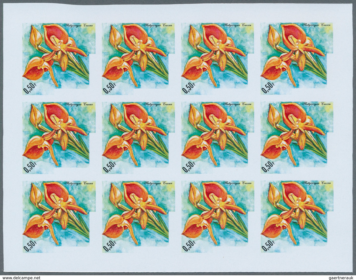 Thematik: Flora-Orchideen / Flora-orchids: 1972, Burundi. Progressive Proofs Set Of Sheets For The O - Orchideen