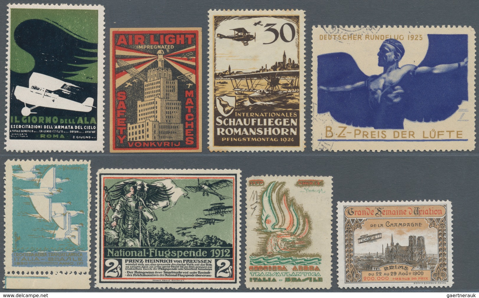 Thematik: Flugzeuge, Luftfahrt / Airoplanes, Aviation: 1912/2000 (ca.), Lot Of Thematic Stamps And S - Flugzeuge