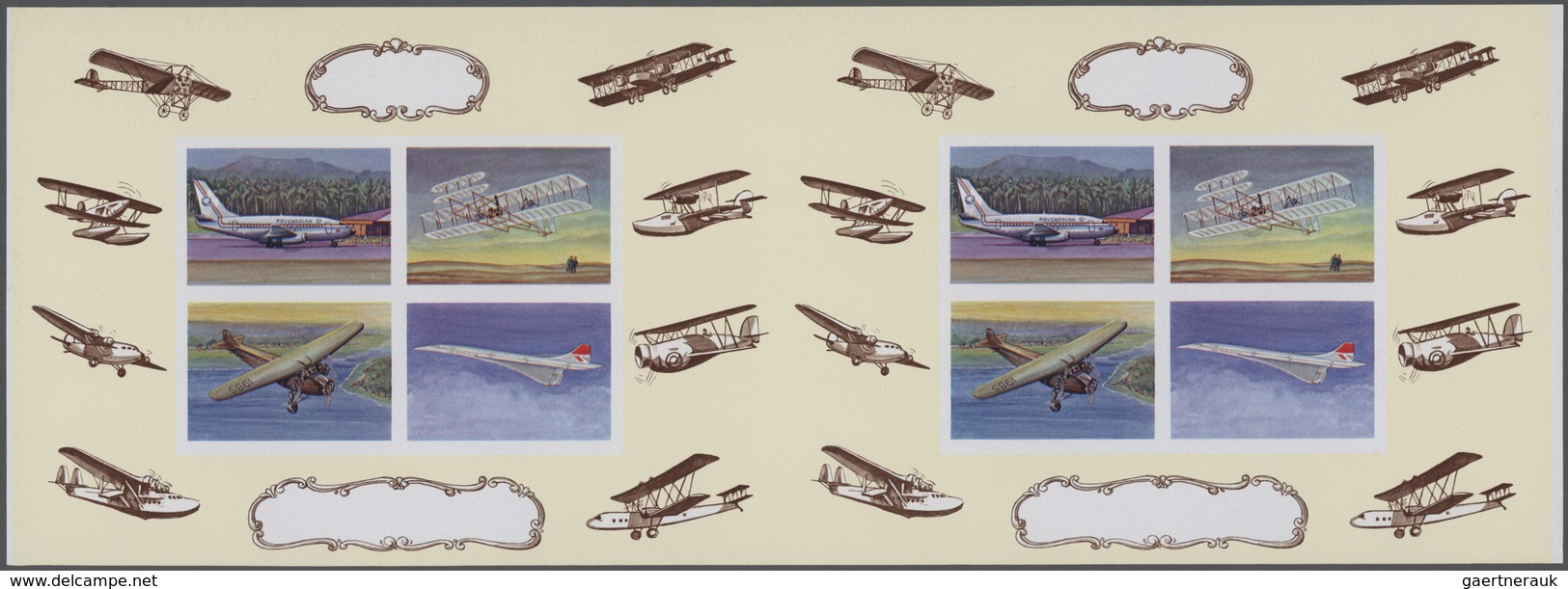 Thematik: Flugzeuge, Luftfahrt / Airoplanes, Aviation: 1978, Samoa. Progressive Proofs Set Of Sheets - Aviones