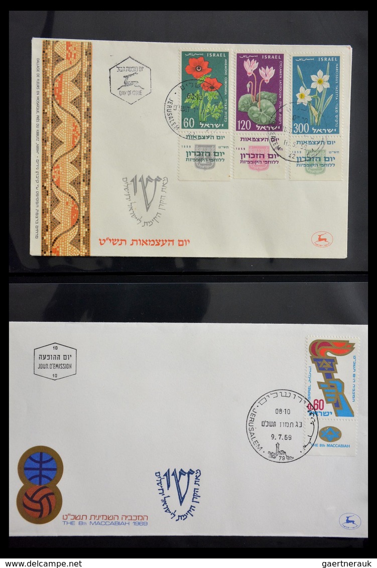 Thematik: Judaika / judaism: 1870-2000: Incredible collector estate of covers, stamps, labels, ephem