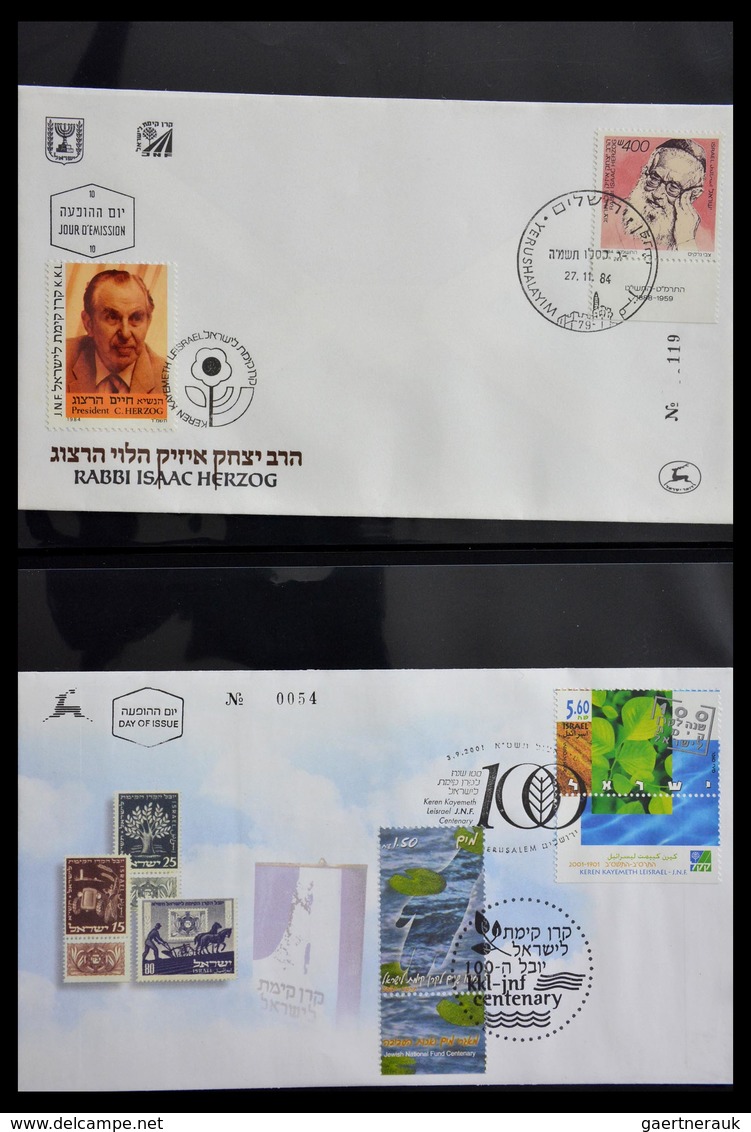 Thematik: Judaika / judaism: 1870-2000: Incredible collector estate of covers, stamps, labels, ephem