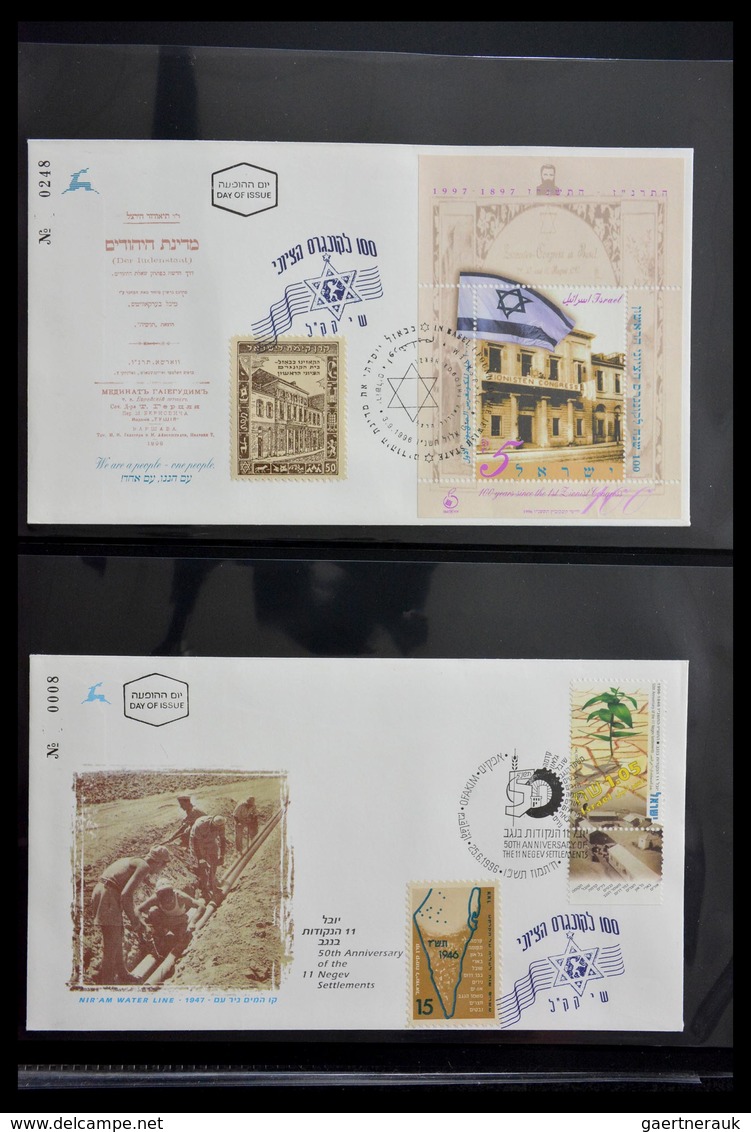 Thematik: Judaika / judaism: 1870-2000: Incredible collector estate of covers, stamps, labels, ephem