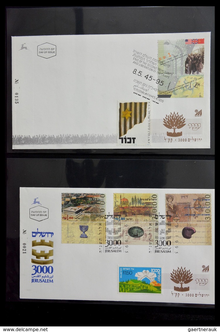 Thematik: Judaika / judaism: 1870-2000: Incredible collector estate of covers, stamps, labels, ephem