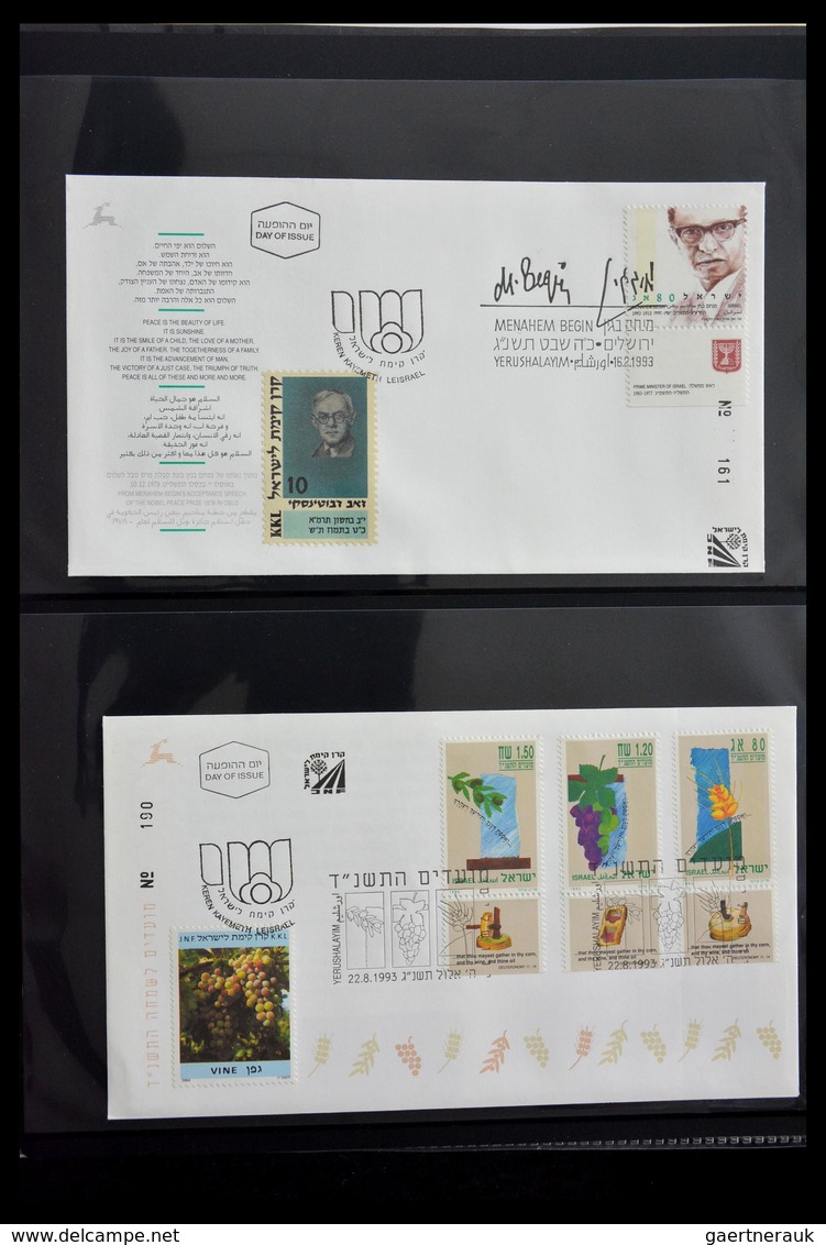 Thematik: Judaika / judaism: 1870-2000: Incredible collector estate of covers, stamps, labels, ephem