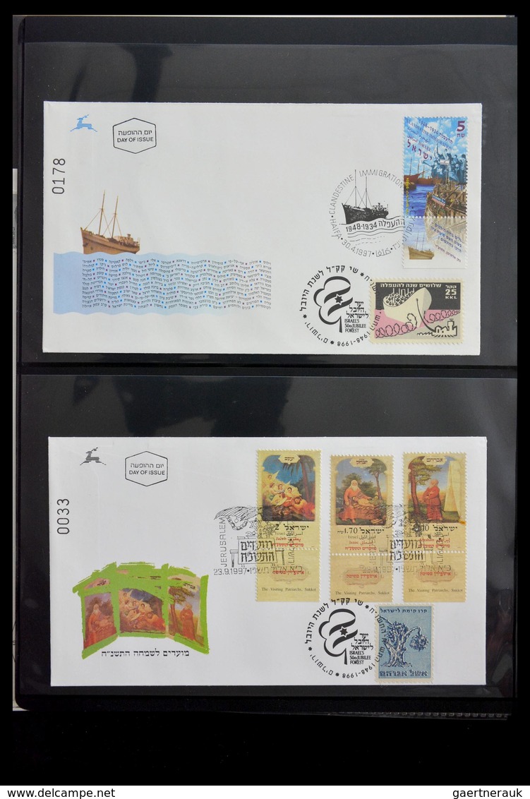 Thematik: Judaika / judaism: 1870-2000: Incredible collector estate of covers, stamps, labels, ephem