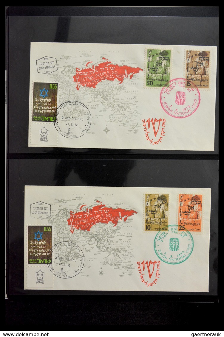 Thematik: Judaika / judaism: 1870-2000: Incredible collector estate of covers, stamps, labels, ephem