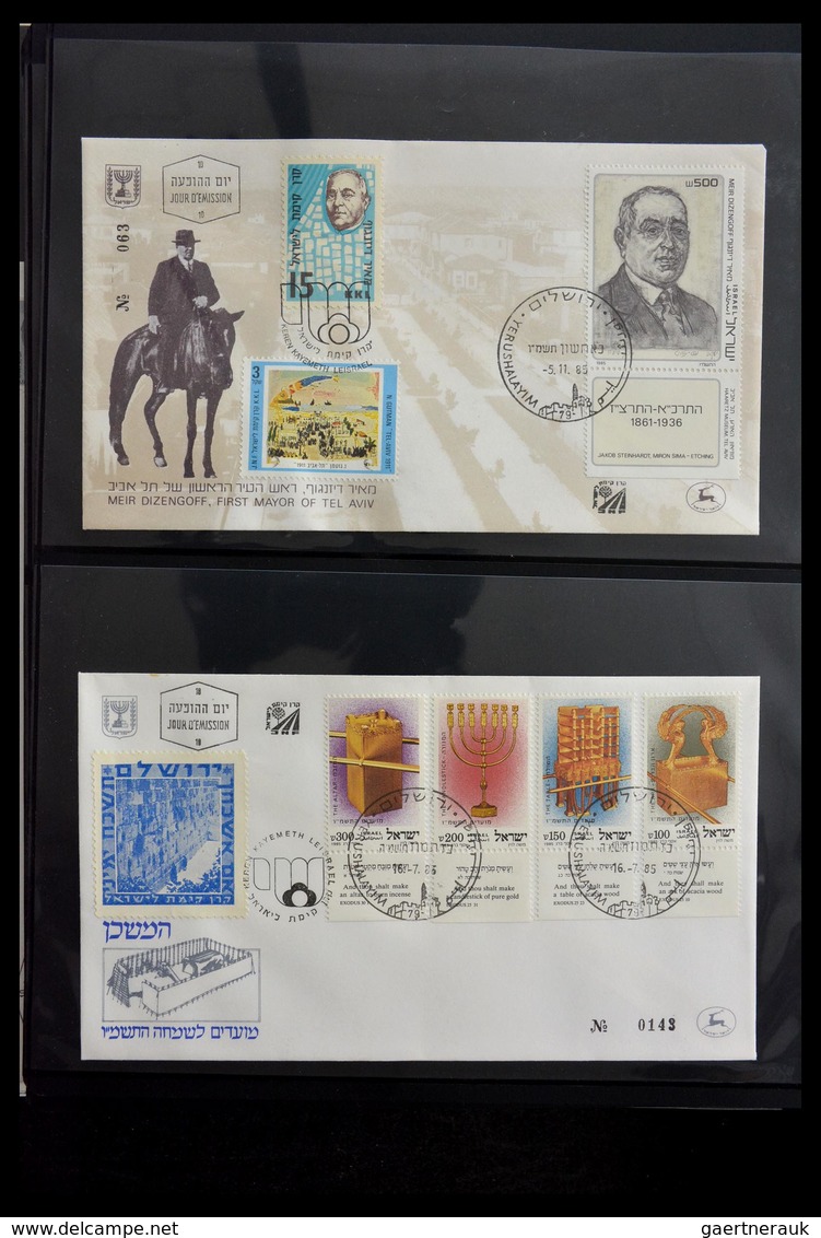 Thematik: Judaika / judaism: 1870-2000: Incredible collector estate of covers, stamps, labels, ephem