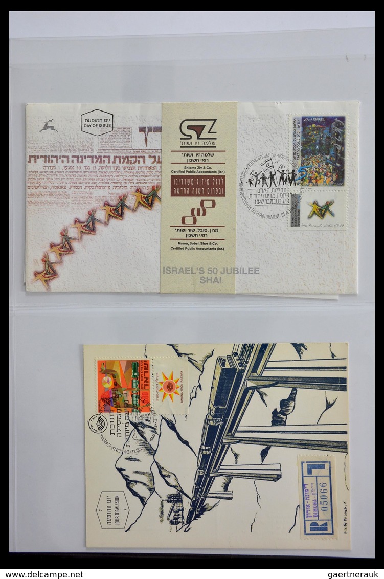 Thematik: Judaika / judaism: 1870-2000: Incredible collector estate of covers, stamps, labels, ephem