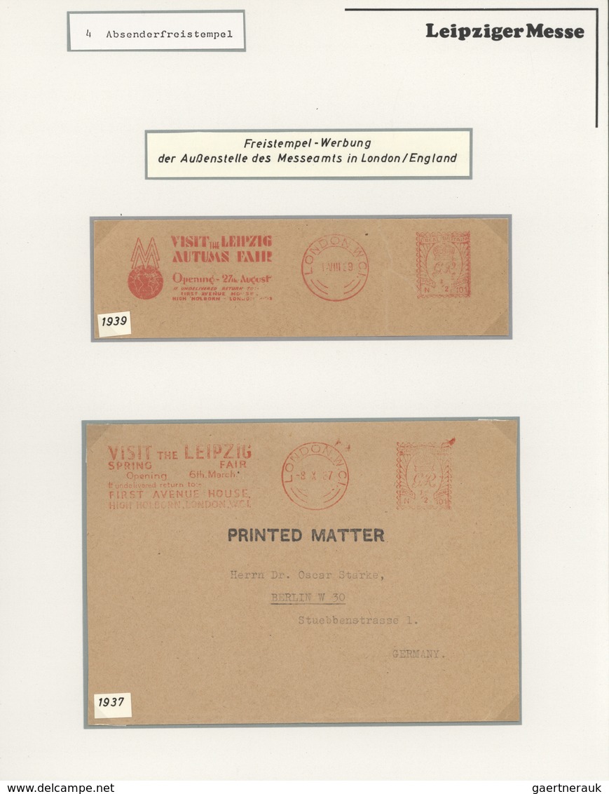 Thematik: Leipziger Messe / Leipzig fair: 1927 - 2013, umfangreiche, nach Angaben vollständige Samml