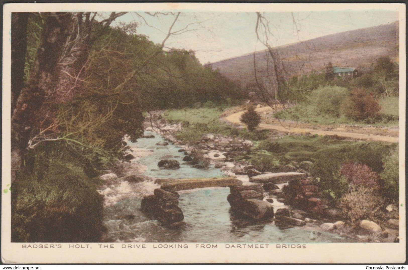 Badger's Holt From Dartmeet Bridge, Devon, C.1930s - Badger's Holt Postcard - Dartmoor