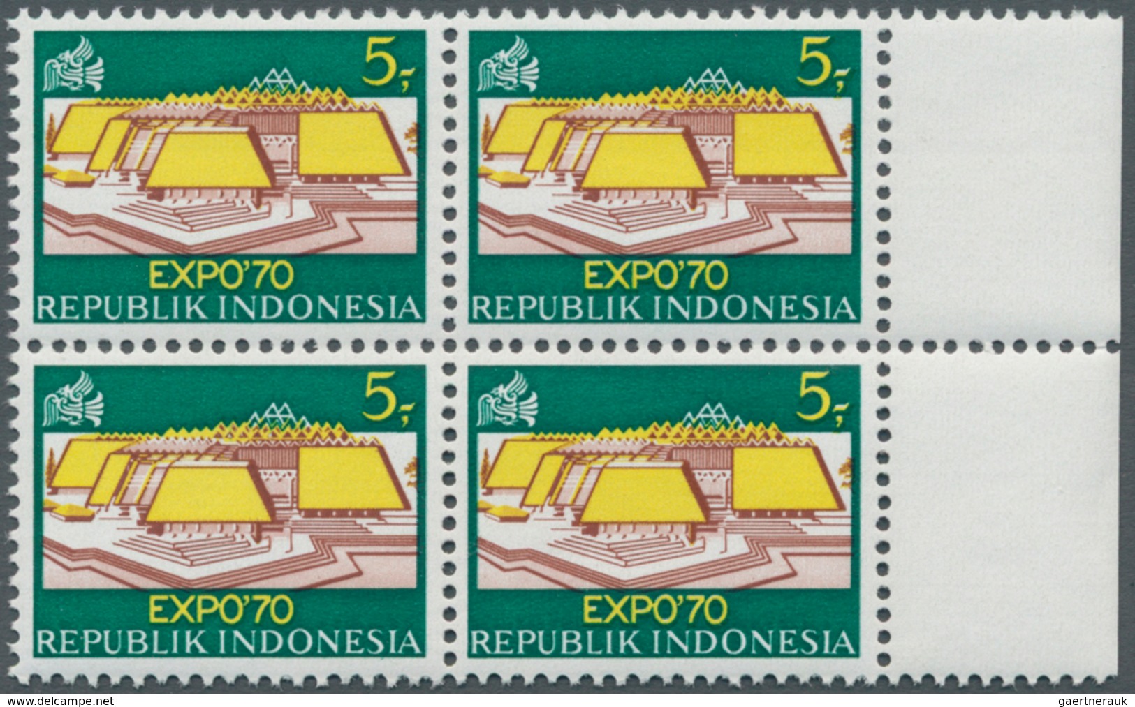 Thematik: Messen-Weltausstellungen / Fairs, World Exhibitions: 1970, INDONESIA: EXPO’70 In Osaka 5r. - Andere & Zonder Classificatie