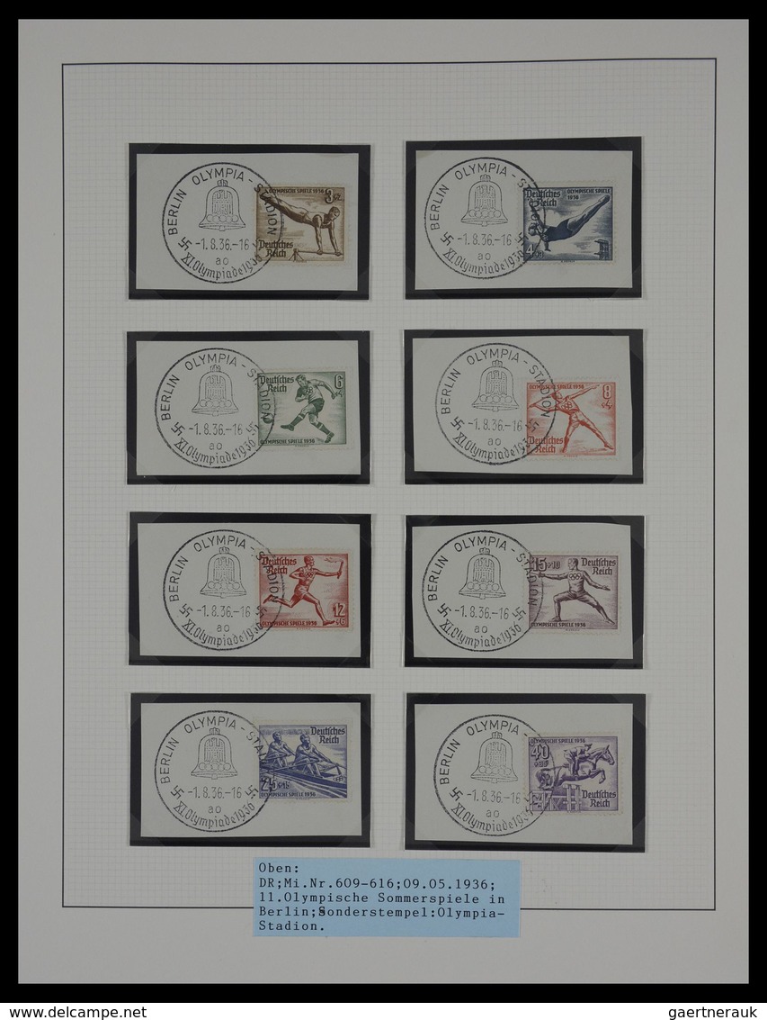 Thematik: Olympische Spiele / olympic games: 1896-1992: Mostly cancelled, well filled collection Oly