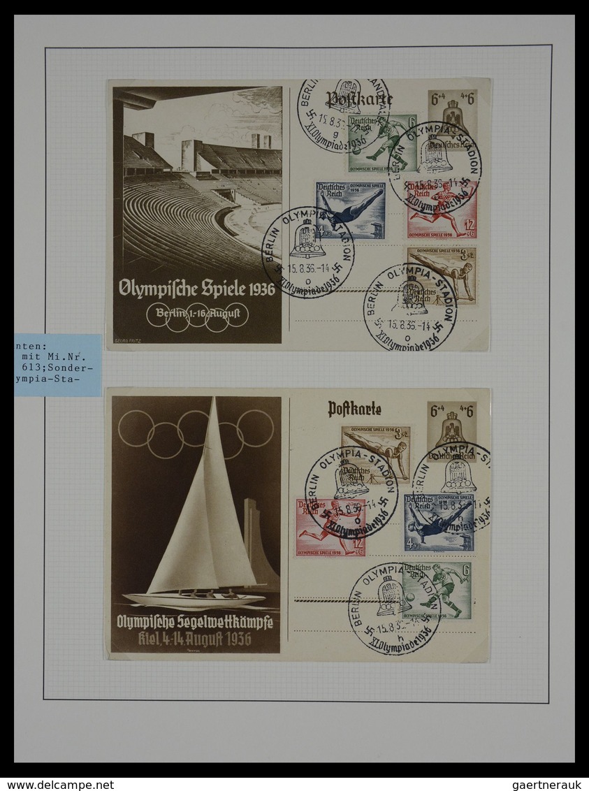 Thematik: Olympische Spiele / olympic games: 1896-1992: Mostly cancelled, well filled collection Oly