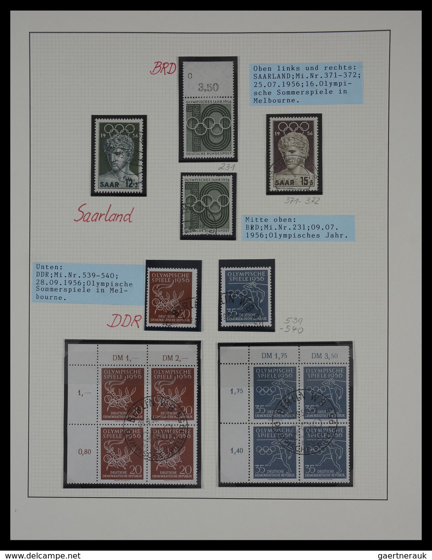 Thematik: Olympische Spiele / olympic games: 1896-1992: Mostly cancelled, well filled collection Oly