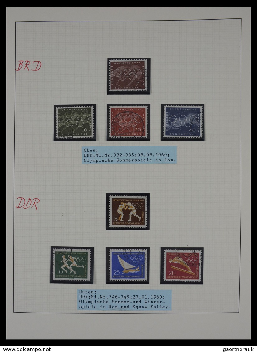 Thematik: Olympische Spiele / olympic games: 1896-1992: Mostly cancelled, well filled collection Oly