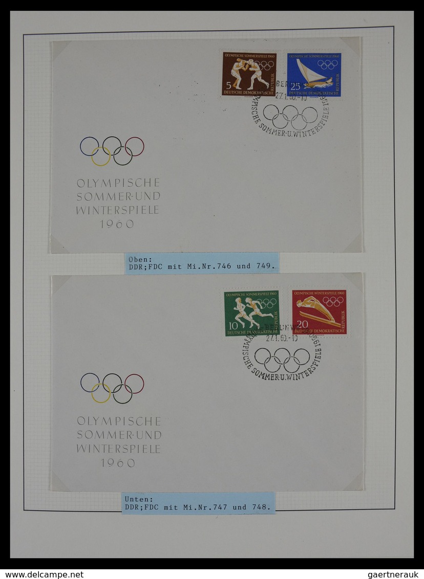 Thematik: Olympische Spiele / olympic games: 1896-1992: Mostly cancelled, well filled collection Oly