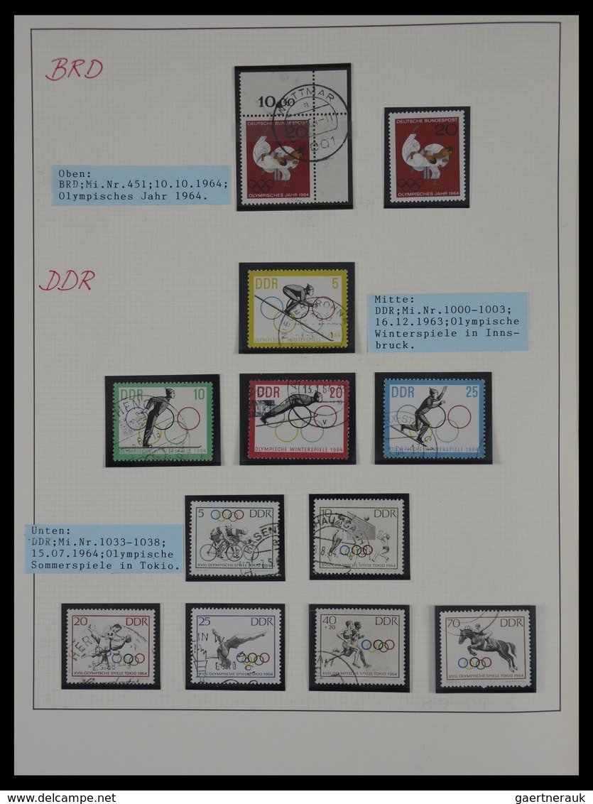 Thematik: Olympische Spiele / olympic games: 1896-1992: Mostly cancelled, well filled collection Oly